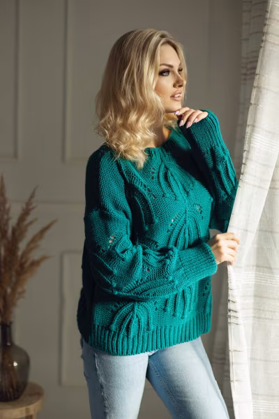 Sweter Damski Model 30081 Morski - PeeKaBoo — zdjęcie 1