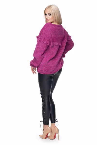 Sweter Damski Model 30062 Violet - PeeKaBoo — zdjęcie 3