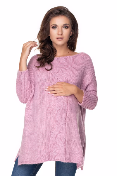 Sweter Ciążowy Model 30075 Lila - PeeKaBoo — zdjęcie 1