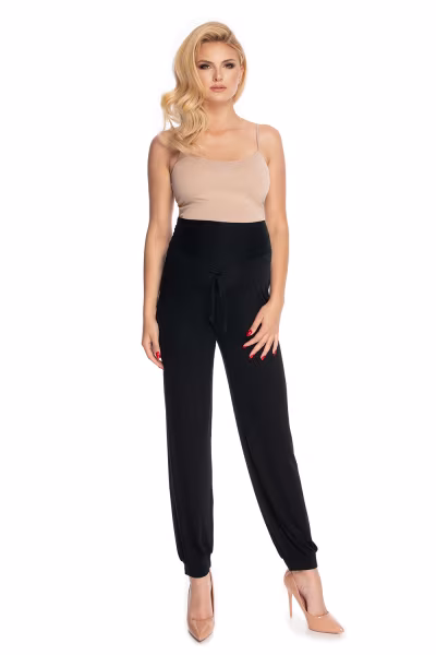 Spodnie Ciążowe Model 0176 Black - PeeKaBoo — zdjęcie 2