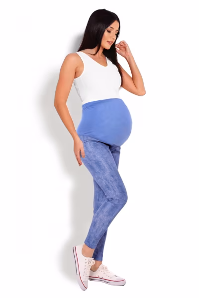 Legginsy Ciążowe Model 1684 Blue - PeeKaBoo — zdjęcie 1