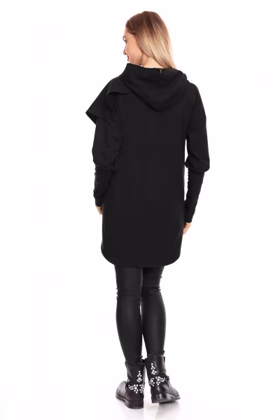 Bluza Ciążowa Model 0146 Black - PeeKaBoo — zdjęcie 3
