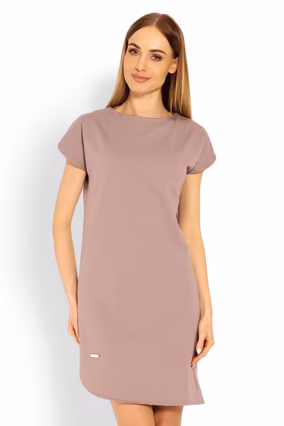 Sukienka Model 1629 Cappuccino - PeeKaBoo — zdjęcie 1