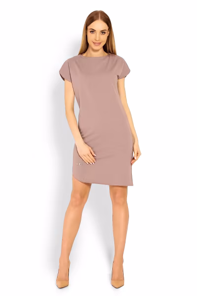 Sukienka Model 1629 Cappuccino - PeeKaBoo — zdjęcie 2