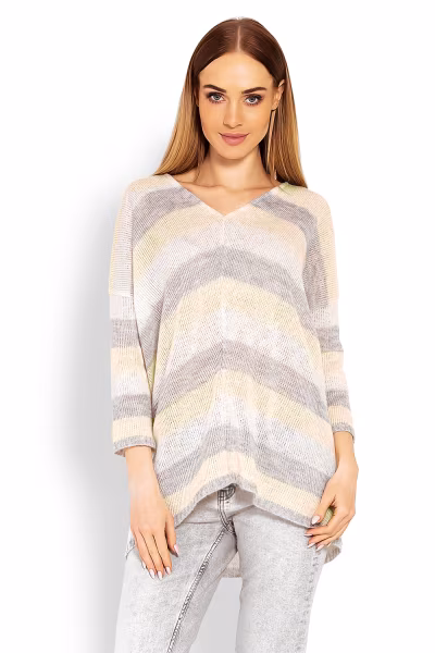 Sweter Damski Model 30057 Yellow - PeeKaBoo — zdjęcie 1