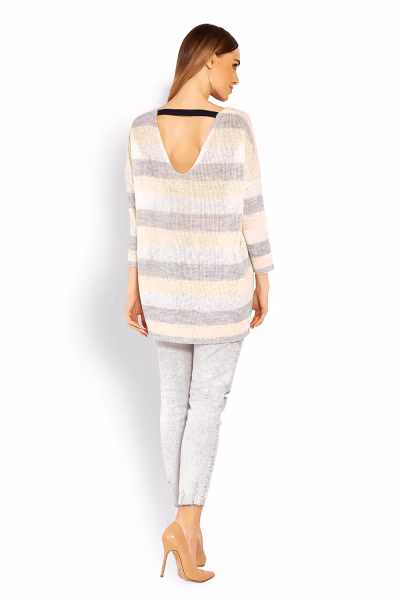 Sweter Damski Model 30057 Yellow - PeeKaBoo — zdjęcie 3