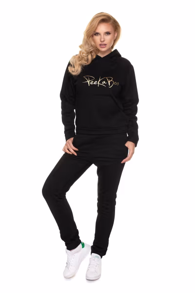 Spodnie Dres Damski Model 0196 Black - PeeKaBoo — zdjęcie 1