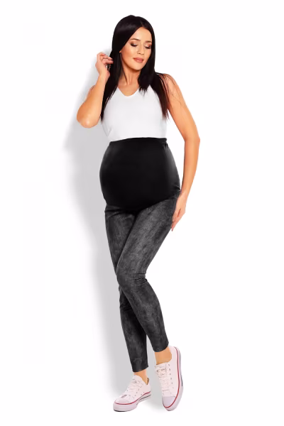 Legginsy Ciążowe Model 1684 Black - PeeKaBoo — zdjęcie 1