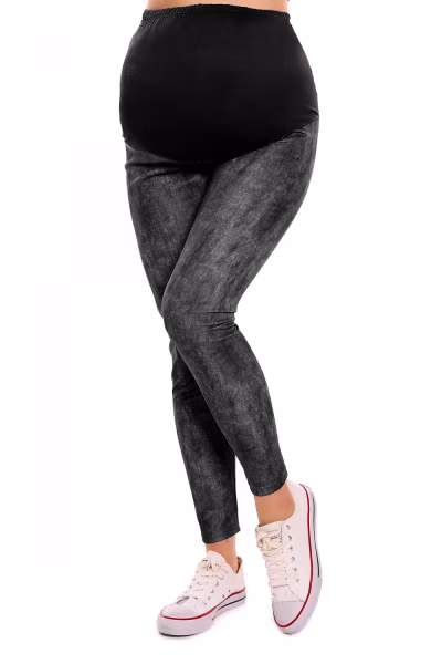 Legginsy Ciążowe Model 1684 Black - PeeKaBoo — zdjęcie 2