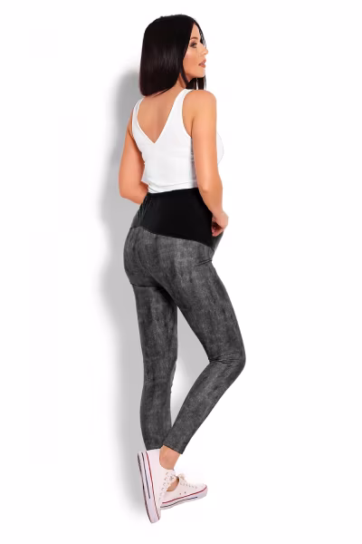 Legginsy Ciążowe Model 1684 Black - PeeKaBoo — zdjęcie 3