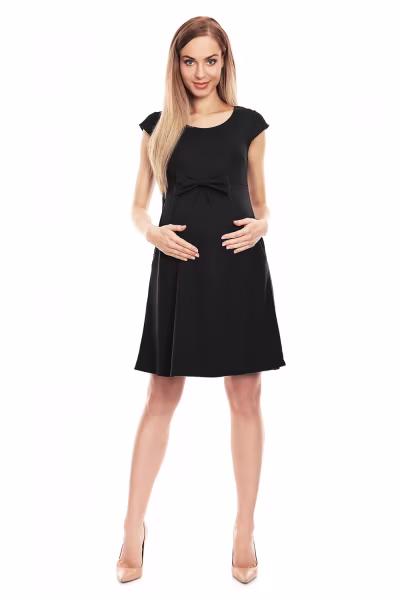Sukienka Ciążowa Model 0129 Black - PeeKaBoo — zdjęcie 2