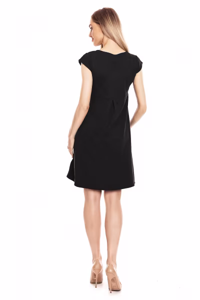 Sukienka Ciążowa Model 0129 Black - PeeKaBoo — zdjęcie 3