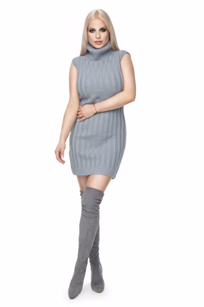 Sukienka Model 40020 Grey - PeeKaBoo — zdjęcie 2