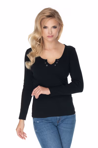 Bluzka Model 0163 Black - PeeKaBoo — zdjęcie 1
