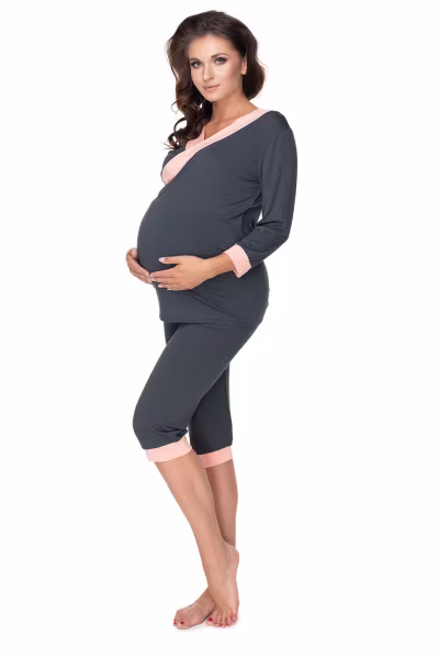 Piżama Damska Model 0153 Grafit - PeeKaBoo — zdjęcie 2
