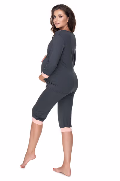 Piżama Damska Model 0153 Grafit - PeeKaBoo — zdjęcie 3
