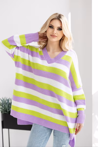 Sweter Damski Model 30091 Lila - PeeKaBoo — zdjęcie 2