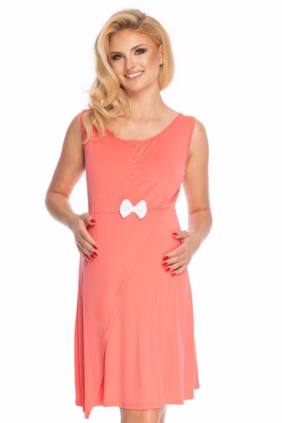 Koszula Nocna Ciążowa Model 0179 Coral - PeeKaBoo — zdjęcie 1