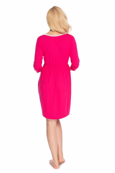 Koszula Nocna Ciążowa Model 0178 Fuksja - PeeKaBoo — zdjęcie 3