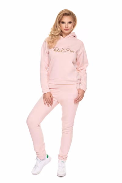 Spodnie Dres Damski Model 0196 Powder Pink - PeeKaBoo — zdjęcie 1