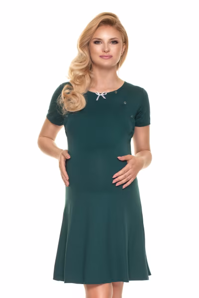 Koszula Nocna Ciążowa Model 0198 Green - PeeKaBoo — zdjęcie 1