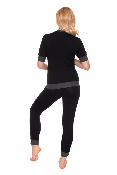 Piżama Ciążowa Model 0184 Black - PeeKaBoo — zdjęcie 3