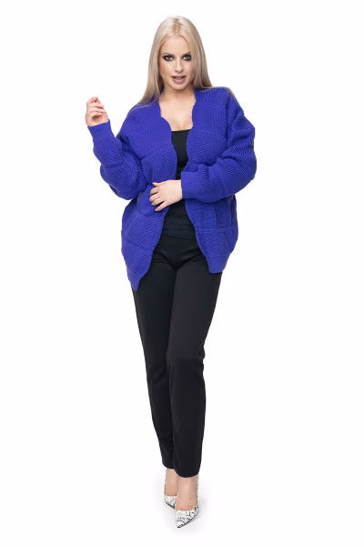Sweter Kardigan Model 40022 Violet - PeeKaBoo — zdjęcie 2