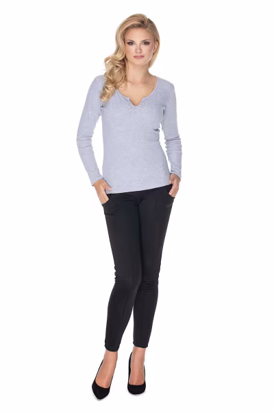 Bluzka Model 0163 Grey - PeeKaBoo — zdjęcie 1