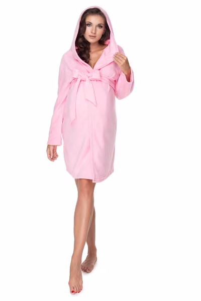 Szlafrok Damski Model 0148 Light Pink - PeeKaBoo — zdjęcie 2