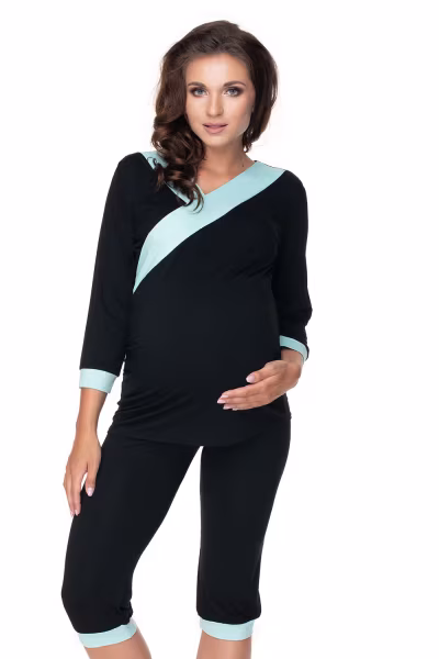 Piżama Damska Model 0153 Black - PeeKaBoo — zdjęcie 1