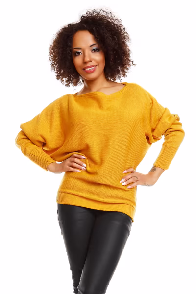 Sweter model 70003 Mustard - PeeKaBoo — zdjęcie 1