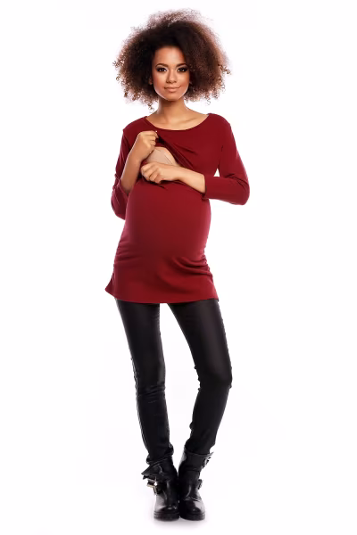 Tunika model 1474 Crimson - PeeKaBoo — zdjęcie 2