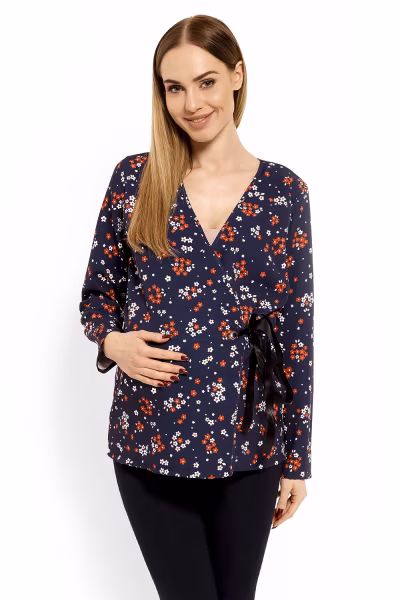 Bluzka Ciążowa Model 1626DC Flowers - PeeKaBoo — zdjęcie 1