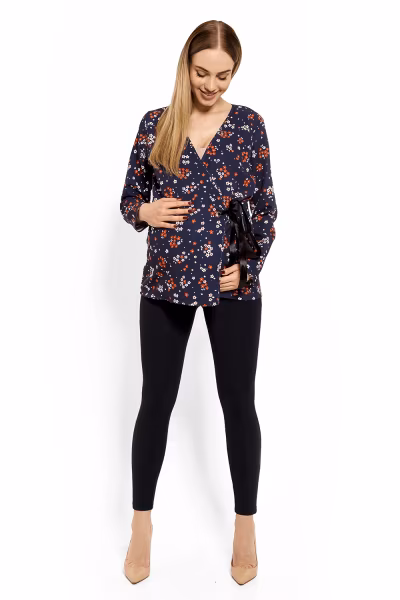 Bluzka Ciążowa Model 1626DC Flowers - PeeKaBoo — zdjęcie 2