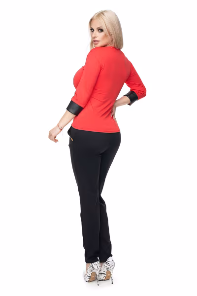Bluzka Model 0102 Coral - PeeKaBoo — zdjęcie 3