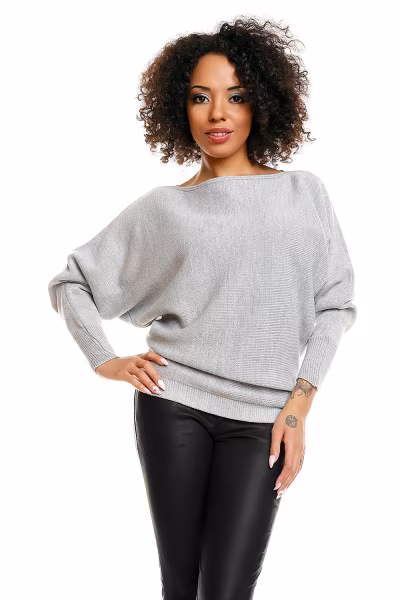 Sweter model 70003 Light Gray - PeeKaBoo — zdjęcie 1