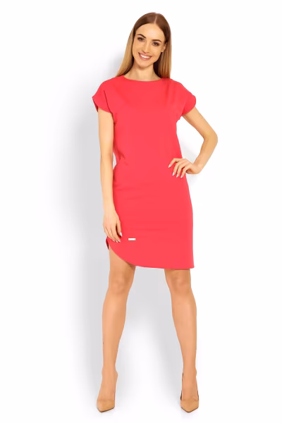 Sukienka Model 1629 Coral - PeeKaBoo — zdjęcie 2
