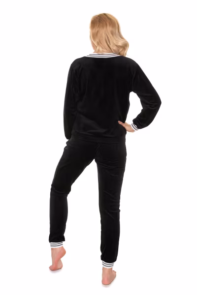 Spodnie Dres Damski Model 0194 Black - PeeKaBoo — zdjęcie 2