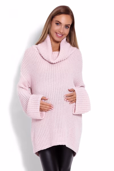 Golf Ciążowy Model 70012C Powder Pink - PeeKaBoo — zdjęcie 1