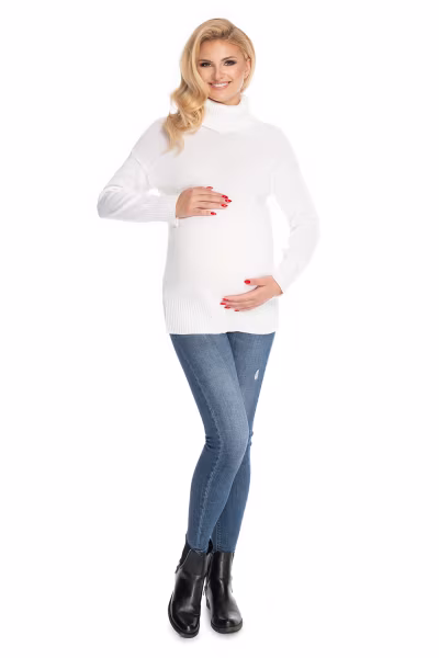Golf Damski Model 70037 Cream - PeeKaBoo — zdjęcie 2
