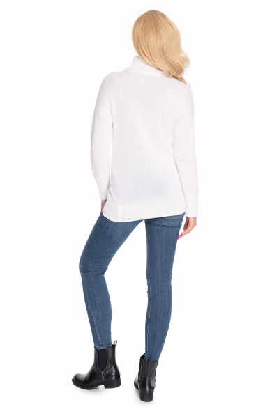 Golf Damski Model 70037 Cream - PeeKaBoo — zdjęcie 3