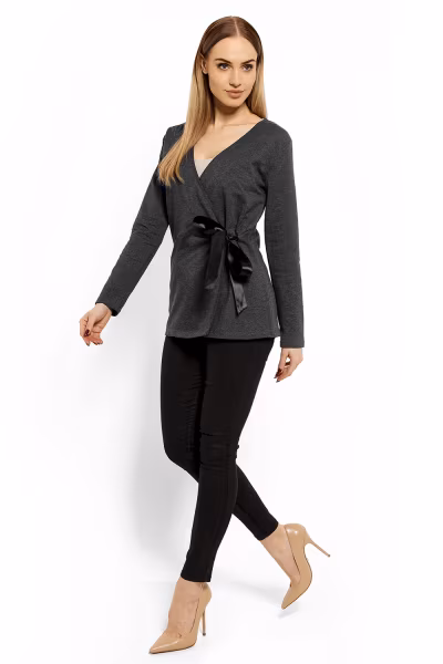 Bluzka Model 1626 Grafit - PeeKaBoo — zdjęcie 3