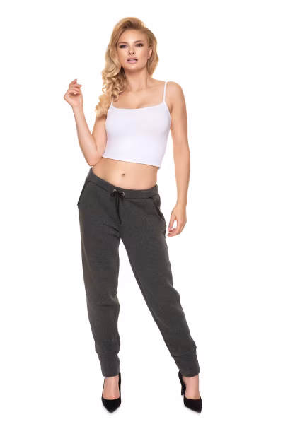 Spodnie Dresowe Model 0195 Grafit - PeeKaBoo — zdjęcie 2