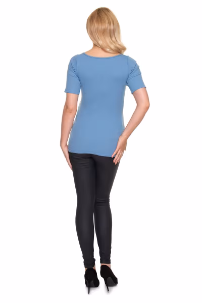 Bluzka Ciążowa Model 1717 Blue - PeeKaBoo — zdjęcie 3