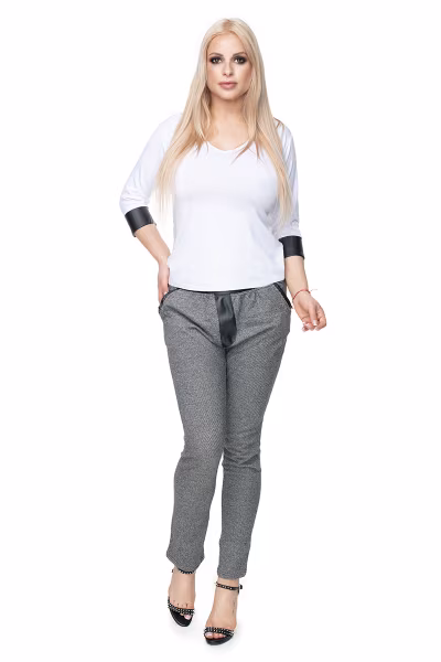 Bluzka Model 0102 White - PeeKaBoo — zdjęcie 2