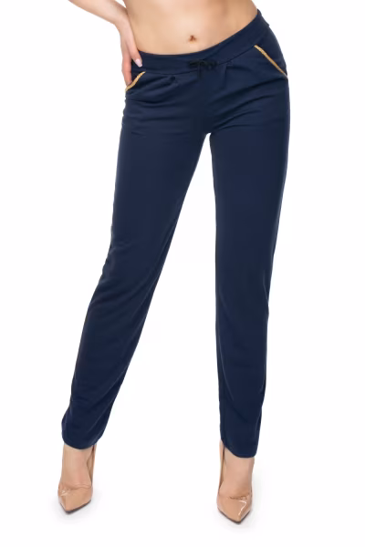 Spodnie Damskie Model 0101 Navy - PeeKaBoo — zdjęcie 1