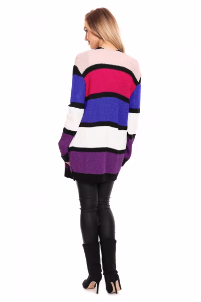Sweter Kardigan Model 40021 Violet - PeeKaBoo — zdjęcie 3