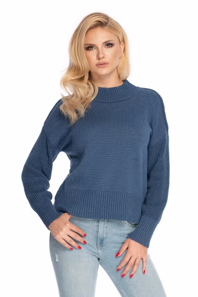 Sweter Damski Model 70035 Denim Jeans - PeeKaBoo — zdjęcie 1