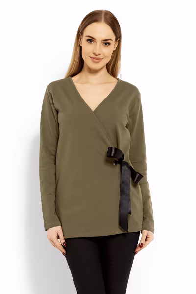 Bluzka Model 1626 Khaki - PeeKaBoo — zdjęcie 1