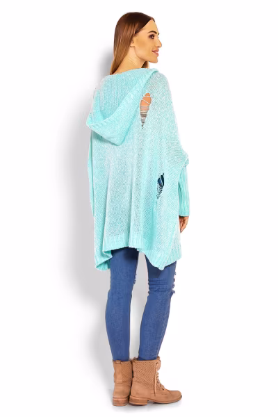 Sweter Damski Model 30055 Mint - PeeKaBoo — zdjęcie 3